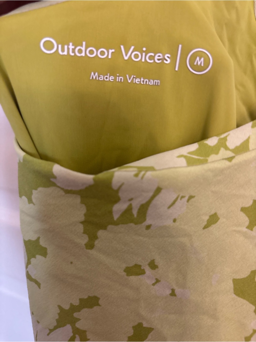 Outdoor Voices Light Green Floral Exercise Dress - Picture 3 of 4
